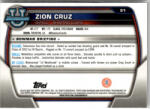 Topps 2022-23 Bowman Chrome University #91 Zion Cruz