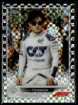 Topps 2022 Topps Chrome Formula 1 Checker Flag Refractors F1 DRIVERS #64 Yuki Tsunoda