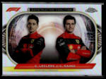 Topps 2022 Topps Chrome Formula 1 Constructors Coalition #CC-SF Carlos Sainz/Charles Leclerc