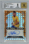 Panini 2016 Panini Spectra Global Icons Autographs Orange BGS - 8 NM-MT ( AU 10 ) #GI-N Neymar Jr. 01/10