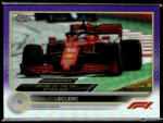 Topps 2022 Topps Chrome Formula 1 Purple Refractors GRAND PRIX DRIVER OF THE DAY #180 Charles Leclerc 043/399