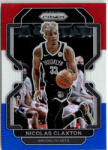 Panini 2021-22 Panini Prizm Red White and Blue Prizms #38 Nicolas Claxton