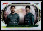 Topps 2022 Topps Chrome Formula 1 Constructors Coalition #CC-AM Sebastian Vettel/Lance Stroll