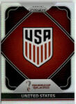 Topps 2022 Panini Prizm World Cup Team Badges Silver #28 United States
