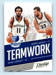 Panini 2016-17 Panini Prestige Teamwork # 7 Mike Conley/Marc Gasol