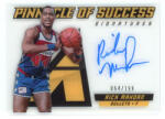 Panini 2013-14 Pinnacle of Success Autographs #12 Rick Mahorn 064/199