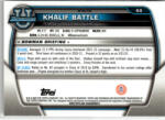 Topps 2022-23 Bowman Chrome University Refractors #66 Khalif Battle