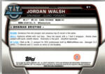 Topps 2022-23 Bowman Chrome University Refractors #81 Jordan Walsh