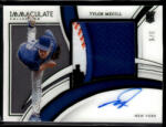 Panini 2022-2023 Panini Immaculate Collection Premium Patch Autographs Green #PPA-TM Tylor Megill 3/5