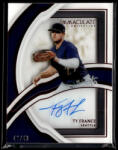 Panini 2022-2023 Panini Immaculate Collection Shadowbox Signatures Red #SS-TF Ty France 49/49