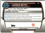 Topps 2022-23 Bowman Chrome University #49 Lauren Betts