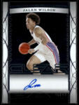 Topps 2023-23 LEAF TRINITY Clear Autographs Silver #CA-JW2 Jalen Wilson 46/49