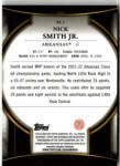 Topps 2022-23 Bowman Chrome University Invicta #BI-2 Nick Smith Jr