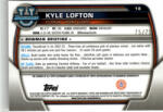 Topps 2022-23 Bowman Chrome University Prospect Autographs Yellow Refractors #18 Kyle Lofton 75/75