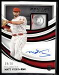 Panini 2022-2023 Panini Immaculate Collection Immaculate Black Buttons #IMA-MV Matt Vierling 09/10