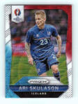 Panini 2016-17 Panini Uefa Euro Prizm Base Red & Light Blue Prizms #117 Ari Skulason