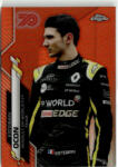 Topps 2020 Topps Chrome Formula 1 Racing 70th Anniversary Orange Refractor #183 Esteban Ocon