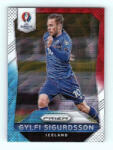 Panini 2016-17 Panini Uefa Euro Prizm Base Red & Light Blue Prizms #108 Gylfi Sigurdsson