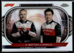 Topps 2022 Topps Chrome Formula 1 Racing Constructors Coalition #CC-AR Valtteri Bottas/Zhou Guanyu