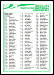 Topps 2005-2006 Topps #CL-1 Chechlist