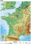  Harta Franta fizico-geografica (limba franceza)
