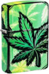 Zippo Brichetă Zippo 46253 Cannabis Leaves Glow in the Dark (46253) Bricheta