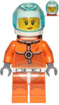LEGO® Minifigurák Astronaut - Female, Orange Spacesuit with Dark Bluish Gray Lines, Trans Light Blue Large Visor, Frec cty1008 (cty1008)