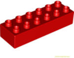 LEGO® Alkatrészek (Pick a Brick) Piros 2X6 DUPLO Elem 230021 (230021)