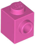LEGO® Alkatrészek (Pick a Brick) Sötét rózsaszín 1X1 Kocka +1 Gombbal 6217793 (6217793)