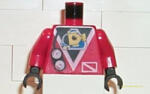 LEGO® Alkatrészek (Pick a Brick) Piros Búvár Felsőtest 973px51c01 (973px51c01)