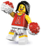 LEGO® Minifigurák Minifigura 8. sorozat - Piros pompomlány col08-13 (col08-13)