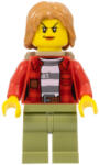 LEGO® Minifigurák Mountain Police - Crook Female Jacket over 87 Prison Stripes, Backpack cty0867 (cty0867)