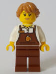 LEGO® Minifigurák Barista - Female, Reddish Brown Apron with Cup and Name Tag, Medium Nougat Hair cty1049 (cty1049)