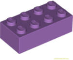LEGO® Alkatrészek (Pick a Brick) Közepes levendula 1X2X4 Elem 4655173 (4655173)