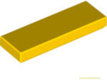 LEGO® Alkatrészek (Pick a Brick) Sárga 1X3 Csempe 4558172 (4558172)