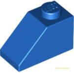 LEGO® Alkatrészek (Pick a Brick) Kék 1X2/45° Cserép 4121936 (4121936)