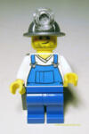LEGO® Minifigurák Bányász Kék Overálban és Ezüst Fejlámpás Sisakban cty0310 (cty0310)