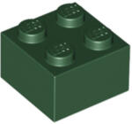 LEGO® Alkatrészek (Pick a Brick) Sötétzöld 2x2 Elem 6214611 (6214611)