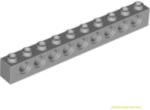 LEGO® Alkatrészek (Pick a Brick) Világos kékes-szürke 1X10 Hosszú Elem Oldalán 9 Lyukkal 4211374 (4211374)