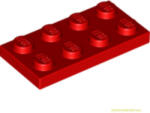 LEGO® Alkatrészek (Pick a Brick) Piros 2X4 Lapos Elem 302021 (302021)