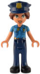 LEGO® Minifigurák Friends Isabella (Nougat) - Dark Azure Uniform, Dark Blue Trousers, Dark Blue Police Hat frnd575 (frnd575)