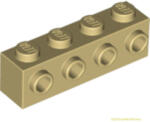 LEGO® Alkatrészek (Pick a Brick) Bézs 1X4 Elem +4 Gombbal 4201062 (4201062)