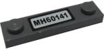 LEGO® Alkatrészek (Pick a Brick) Sötét Kékesszürke 1x4 Lapos elem két bütyökkel, matricázott MH60141 4598769m (4598769m)