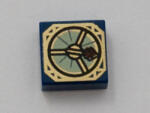 LEGO® Alkatrészek (Pick a Brick) Sötét kék 1x1 csempe varázs iránytű mintával 4625361 (4625361)