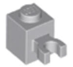 LEGO® Alkatrészek (Pick a Brick) Világos Kékes-szürke 1x1 Kocka Vízszintes Tartóval 3024186 (3024186)