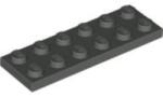 LEGO® Alkatrészek (Pick a Brick) Sötétszürke 2x6 Lapos Elem 379527 (379527)