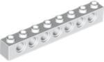 LEGO® Alkatrészek (Pick a Brick) Fehér 1X8 Technic Elem Oldalán 7 Lyukkal 4582543 (4582543)