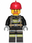 LEGO® Minifigurák Fire - Reflective Stripes with Utility Belt, Red Fire Helmet, Goatee cty0965 (cty0965)