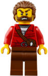 LEGO® Minifigurák Mountain Police - Crook Male with Red Fringed Shirt with Strap and Pouch, Skunk Fighter cty0835 (cty0835)