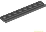 LEGO® Alkatrészek (Pick a Brick) Sötét kékes-szürke 8X1 Lapos Elem Sínnel 4210967 (4210967)